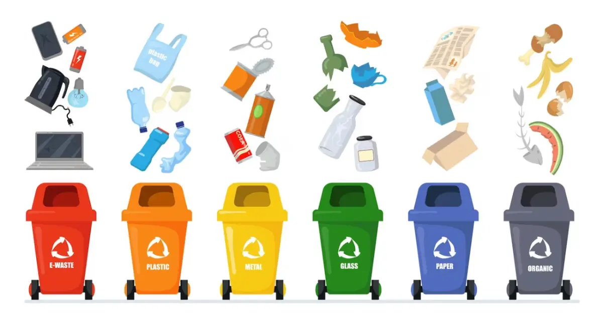 Explain how recycling practices can lead to environmental sustainability