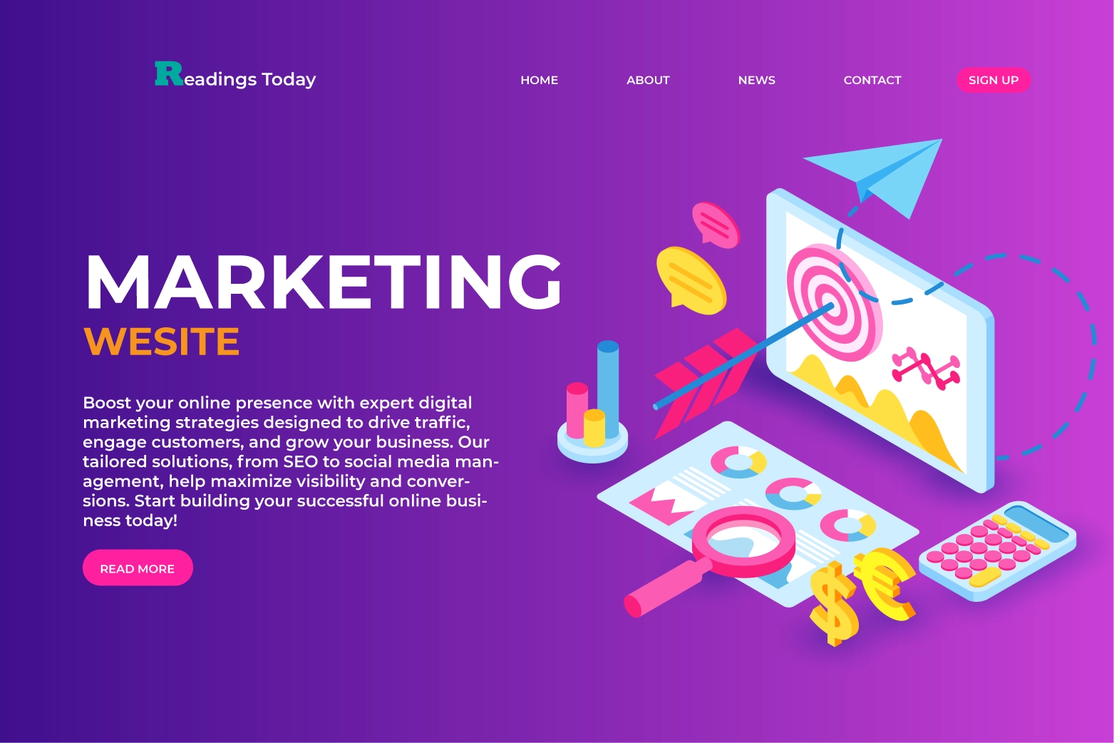 digital marketing website design